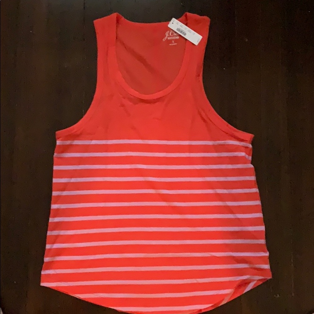 Jcrew striped tank. NWT.